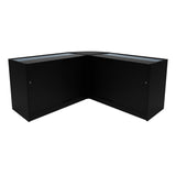 Hera LED Winkel Toonbank Set K1500, C1500 & CM60 - Zwart