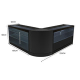 Hera LED Winkel Toonbank Set K1500, C1500 & CM60 - Zwart