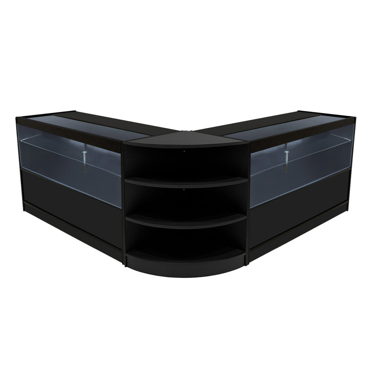 Andromeda LED Winkel Toonbank Set LM60 & 2 x C1500 - Zwart
