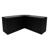 Demeter LED Winkel Toonbank Set K1500, B1500 & LM60 - Zwart