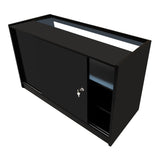 Europa LED Winkel Toonbank Set B1500, C1500, TB60 & LM60 - Zwart