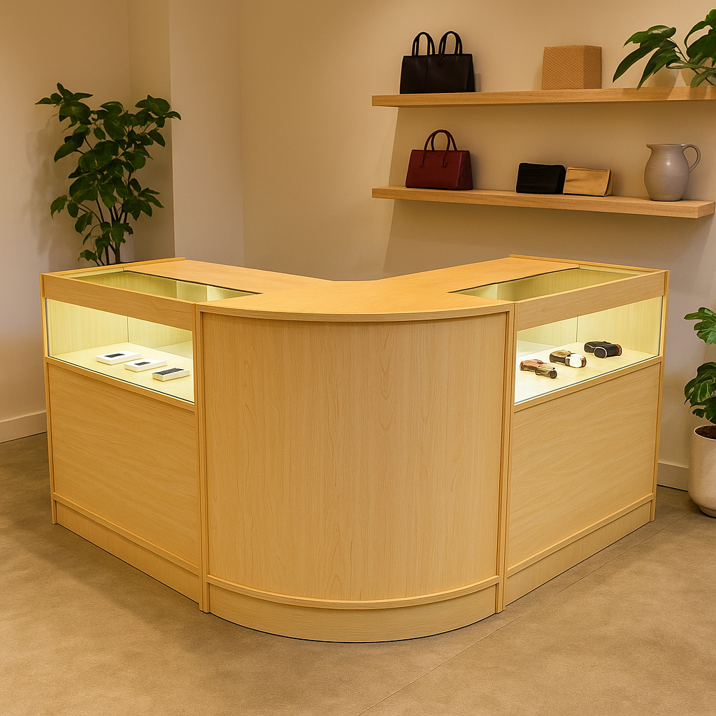 Iris LED Winkel Toonbank Set CM60 & 2 x B900 - Esdoorn