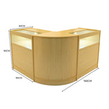Iris LED Winkel Toonbank Set CM60 & 2 x B900 - Esdoorn