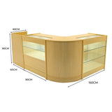 Vega LED Winkel Toonbank Set K900, C900, TB60 & CM60 - Esdoorn