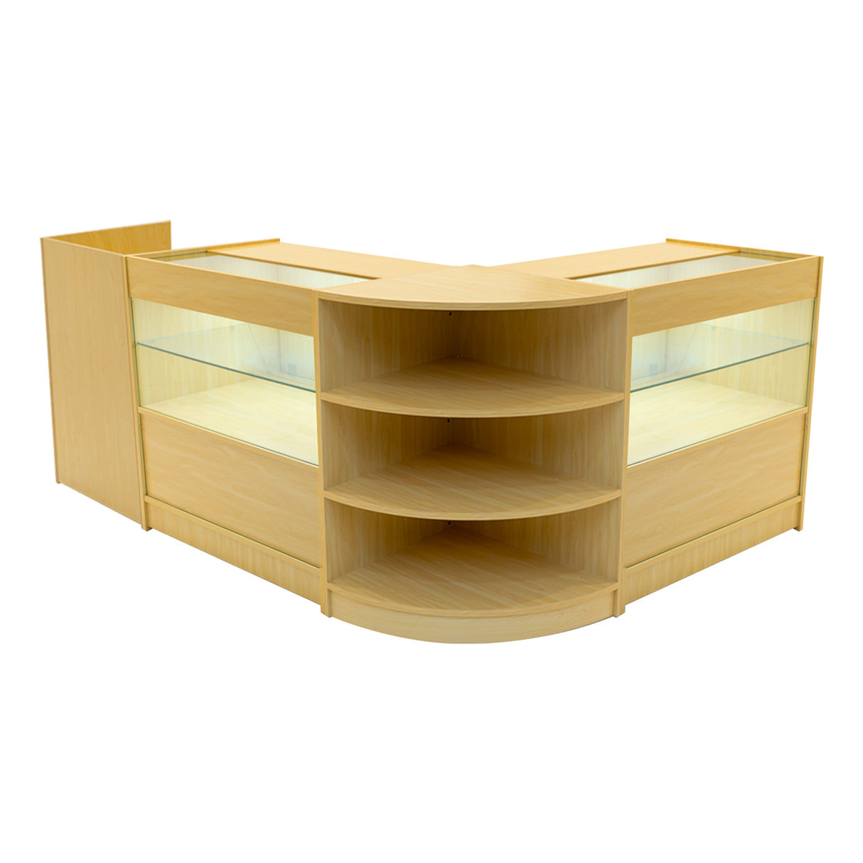 Eclipse LED Winkel Toonbank Set LM60, TB60 & 2 x C900 - Esdoorn