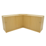 Iris LED Winkel Toonbank Set CM60 & 2 x B1200 - Esdoorn