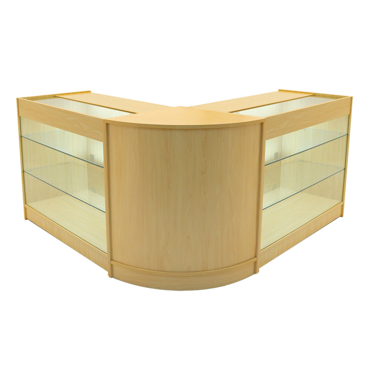 Helios LED Winkel Toonbank Set CM60 & 2 x K1200 - Esdoorn