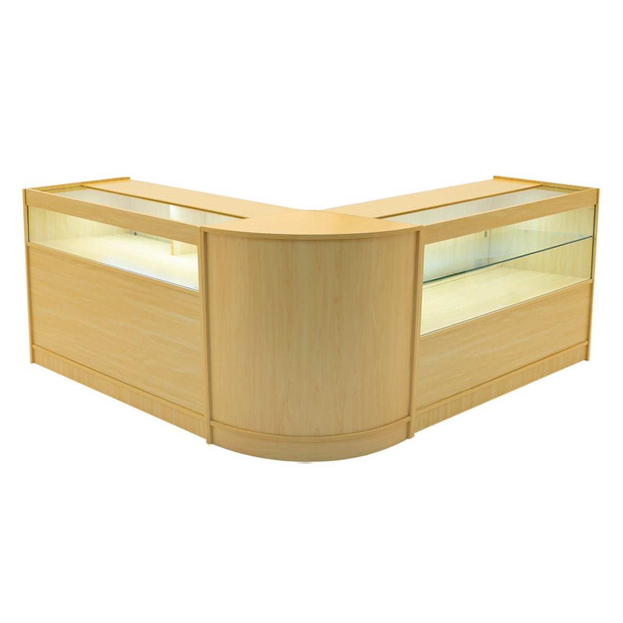 Adonis LED Winkel Toonbank Set B1200, C1200 & CM60 - Esdoorn