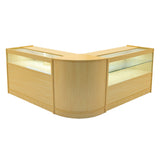Adonis LED Winkel Toonbank Set B1200, C1200 & CM60 - Esdoorn