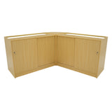 Hera LED Winkel Toonbank Set K1200, C1200 & CM60 - Esdoorn