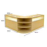 Theseus LED Winkel Toonbank Set LM60 & 2 x B1200 - Esdoorn