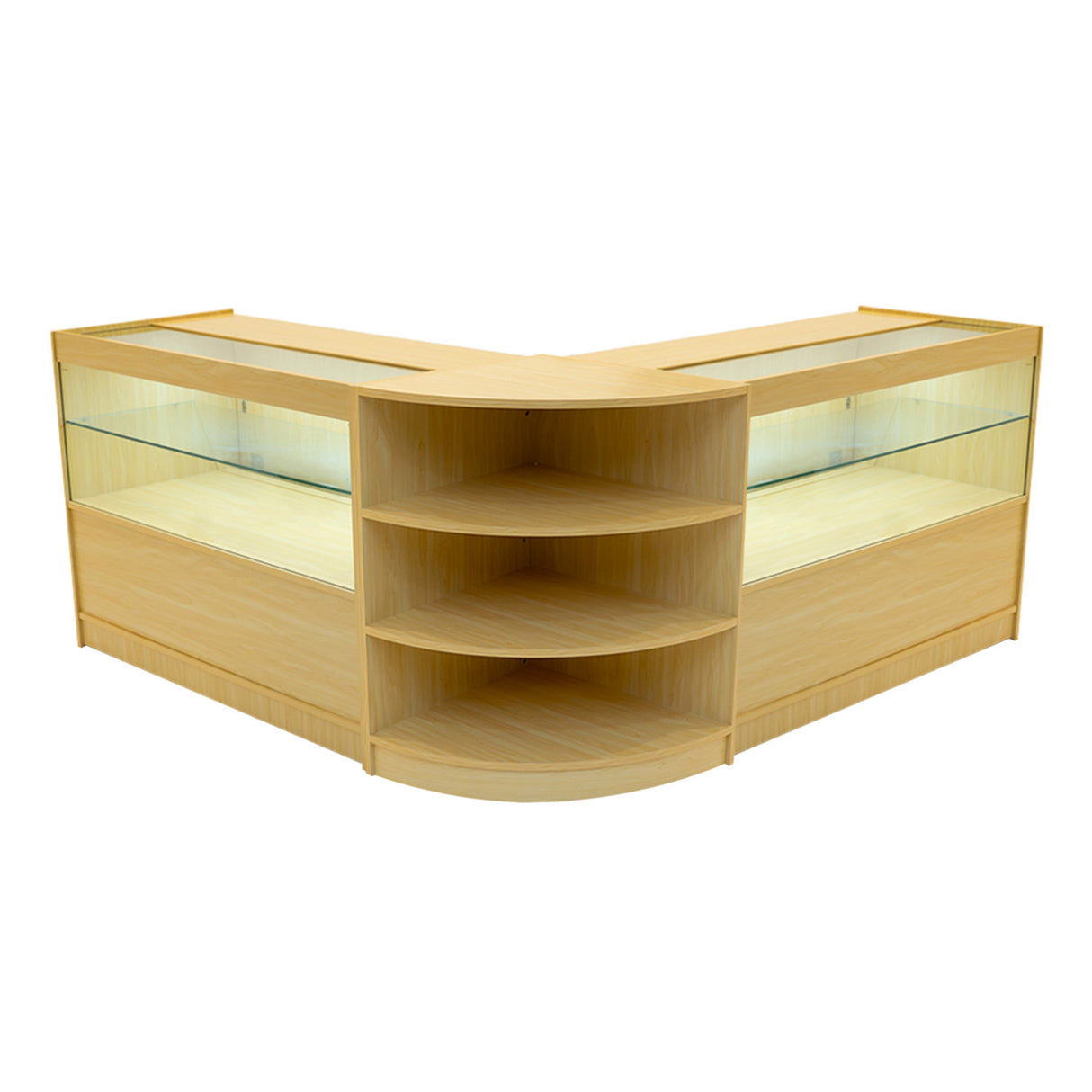 Andromeda LED Winkel Toonbank Set LM60 & 2 x C1200 - Esdoorn