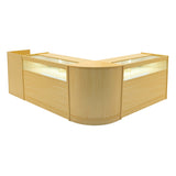 Luna LED Winkel Toonbank Set CM60, TB60 & 2 x B1200 - Esdoorn