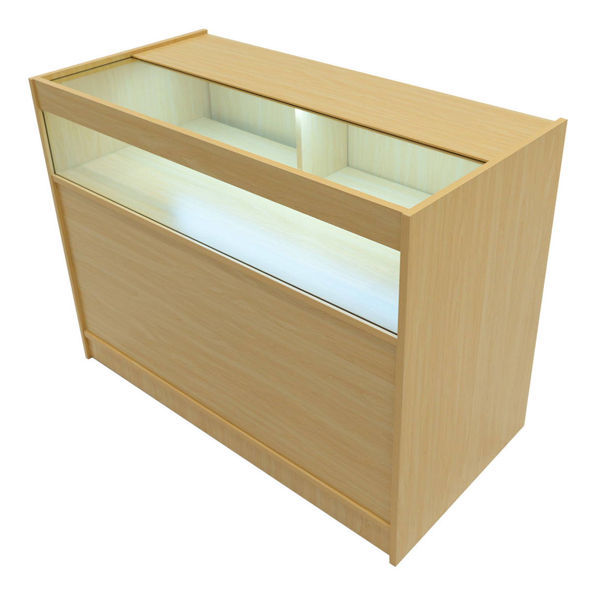 Luna LED Winkel Toonbank Set CM60, TB60 & 2 x B1200 - Esdoorn