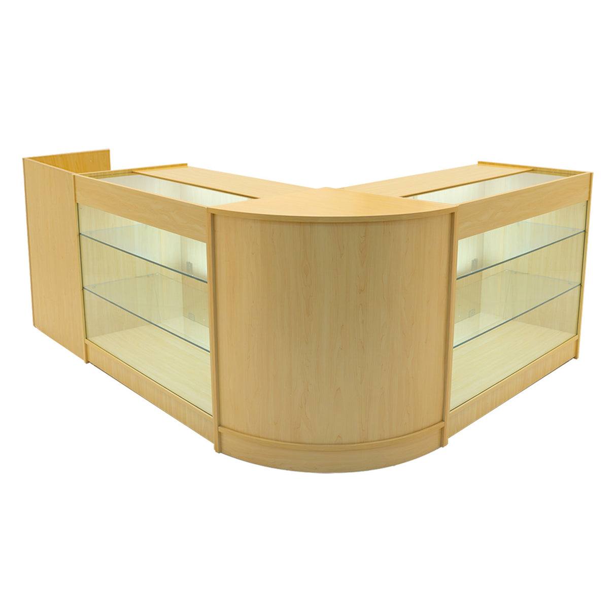 Aries LED Winkel Toonbank Set CM60, TB60 & 2 x K1200 - Esdoorn