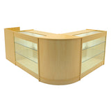 Aries LED Winkel Toonbank Set CM60, TB60 & 2 x K1200 - Esdoorn
