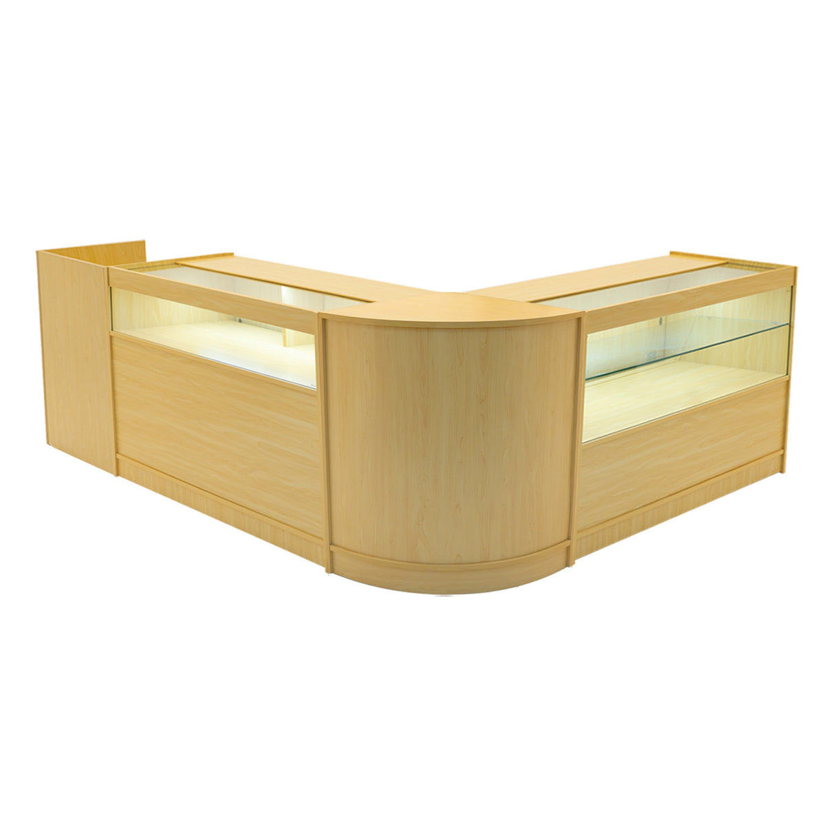 Gravity LED Winkel Toonbank Set B1200, C1200, TB60 & CM60 - Esdoorn