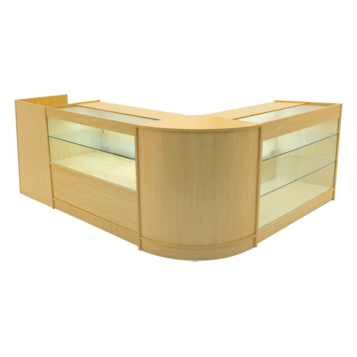Vega LED Winkel Toonbank Set K1200, C1200, TB60 & CM60 - Esdoorn
