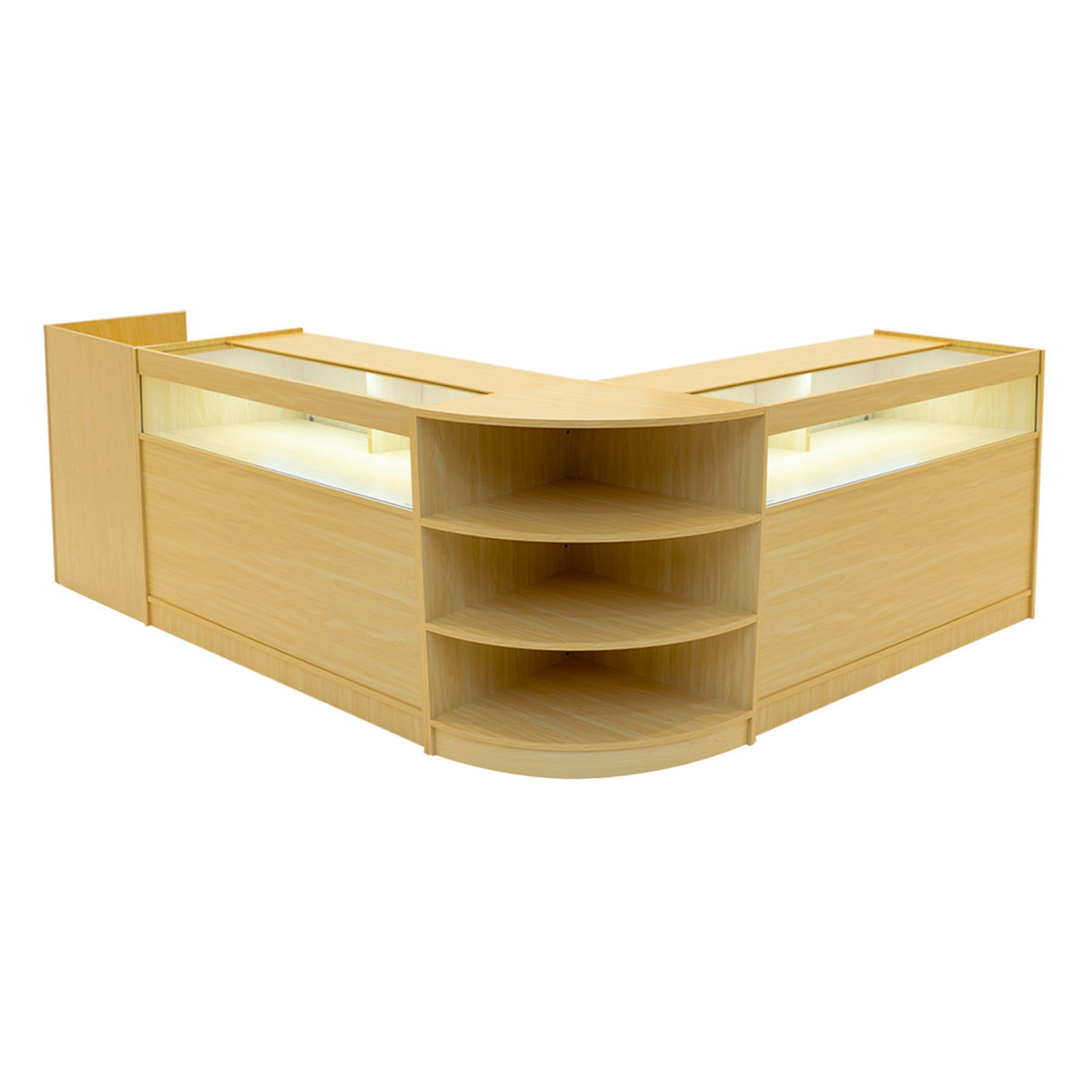 Sagittarius LED Winkel Toonbank Set LM60, TB60 & 2 x B1200 - Esdoorn