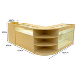 Hyperion LED Winkel Toonbank Set K1200, B1200, TB60 & LM60 - Esdoorn