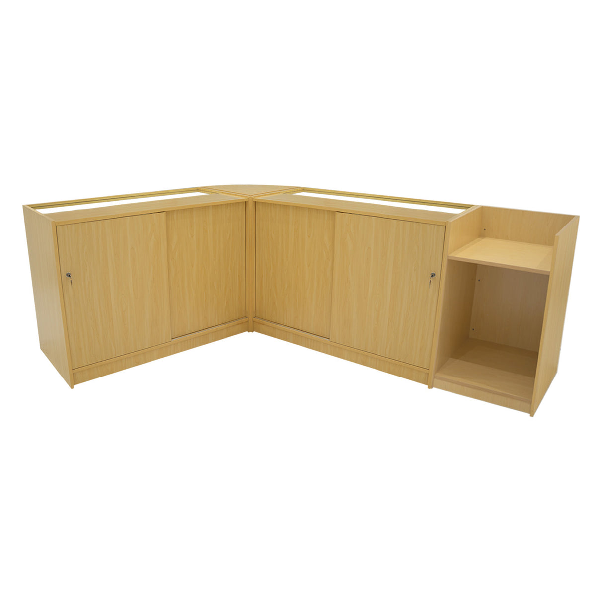 Theia LED Winkel Toonbank Set K1200, C1200, TB60 & LM60 - Esdoorn