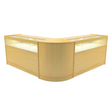 Iris LED Winkel Toonbank Set CM60 & 2 x B1500 - Esdoorn