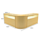 Iris LED Winkel Toonbank Set CM60 & 2 x B1500 - Esdoorn