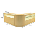 Adonis LED Winkel Toonbank Set B1500, C1500 & CM60 - Esdoorn