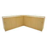 Hera LED Winkel Toonbank Set K1500, C1500 & CM60 - Esdoorn