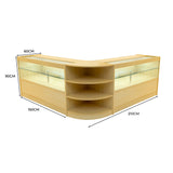 Andromeda LED Winkel Toonbank Set LM60 & 2 x C1500 - Esdoorn