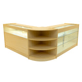 Demeter LED Winkel Toonbank Set K1500, B1500 & LM60 - Esdoorn