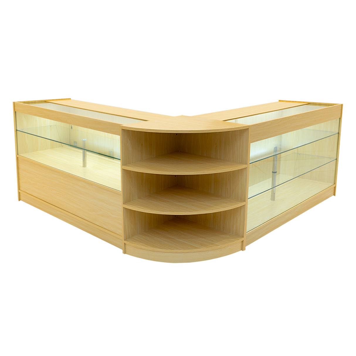 Calliope LED Winkel Toonbank Set K1500, C1500 & LM60 - Esdoorn