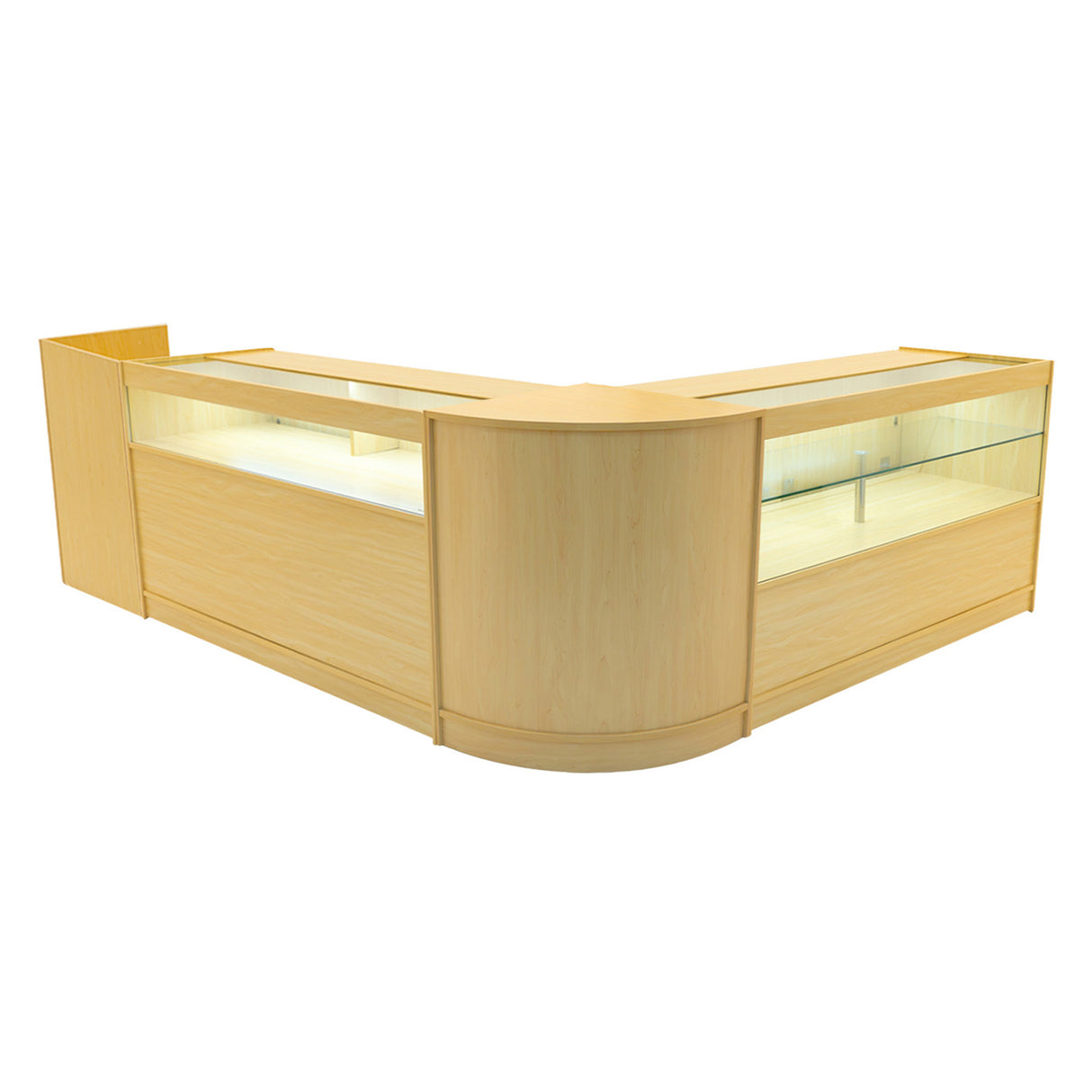 Gravity LED Winkel Toonbank Set B1500, C1500, TB60 & CM60 - Esdoorn
