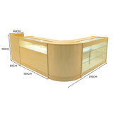 Polaris LED Winkel Toonbank Set K1500, B1500, TB60 & CM60 - Esdoorn