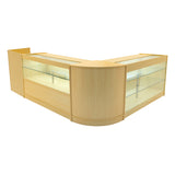 Vega LED Winkel Toonbank Set K1500, C1500, TB60 & CM60 - Esdoorn