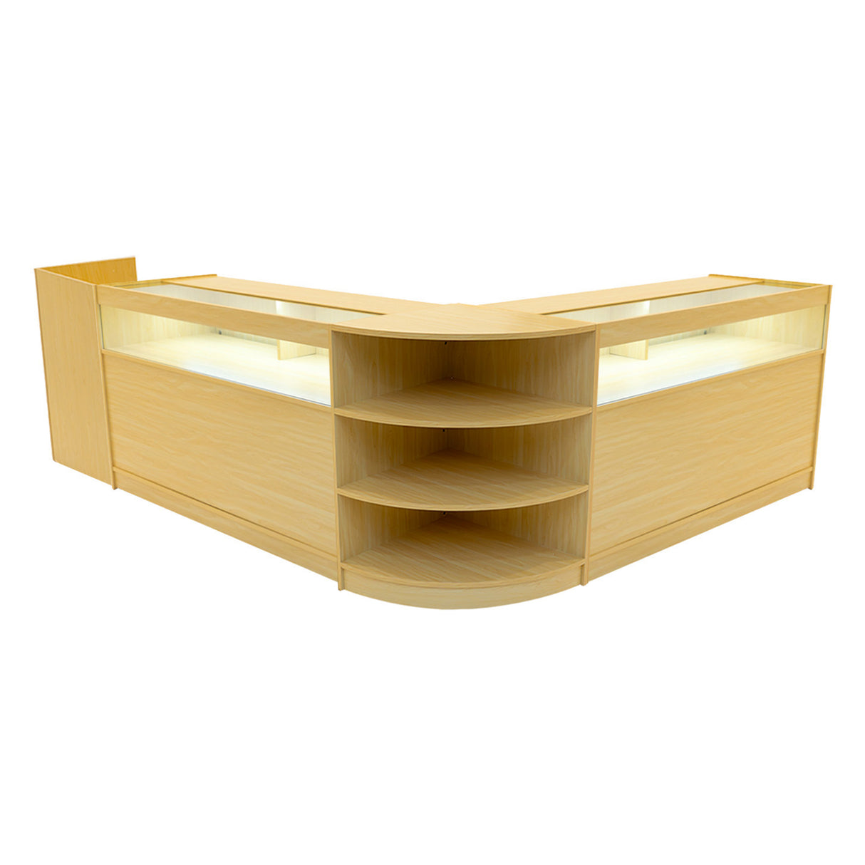 Sagittarius LED Winkel Toonbank Set LM60, TB60 & 2 x B1500 - Esdoorn