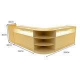 Sagittarius LED Winkel Toonbank Set LM60, TB60 & 2 x B1500 - Esdoorn