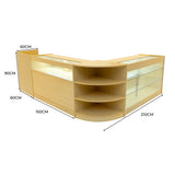 Hyperion LED Winkel Toonbank Set K1500, B1500, TB60 & LM60 - Esdoorn