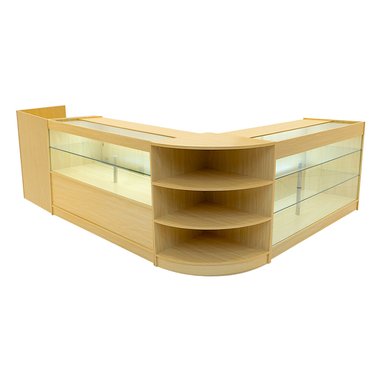 Theia LED Winkel Toonbank Set K1500, C1500, TB60 & LM60 - Esdoorn