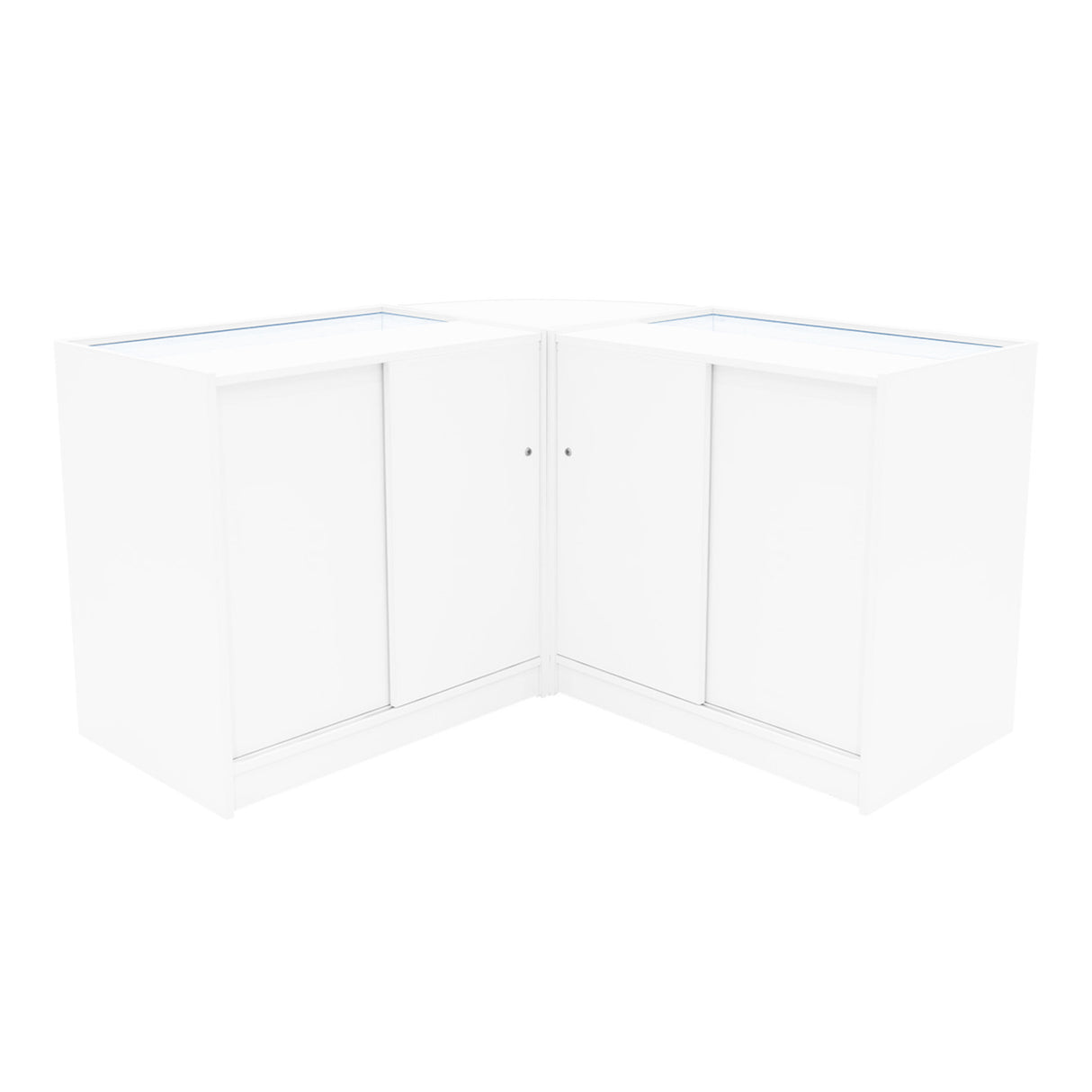 Iris LED Winkel Toonbank Set CM60 & 2 x B900 - Wit