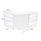 Helios LED Winkel Toonbank Set CM60 & 2 x K900 - Wit