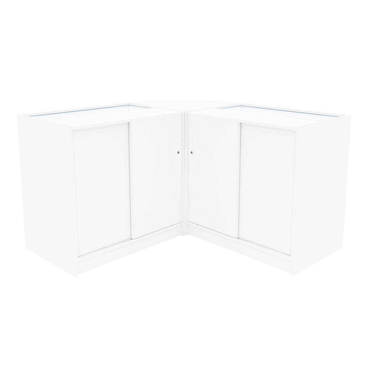 Adonis LED Winkel Toonbank Set B900, C900 & CM60 - Wit