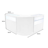 Adonis LED Winkel Toonbank Set B900, C900 & CM60 - Wit