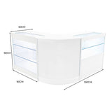 Hera LED Winkel Toonbank Set K900, C900 & CM60 - Wit