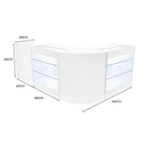 Aries LED Winkel Toonbank Set CM60, TB60 & 2 x K900 - Wit