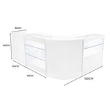 Vega LED Winkel Toonbank Set K900, C900, TB60 & CM60 - Wit