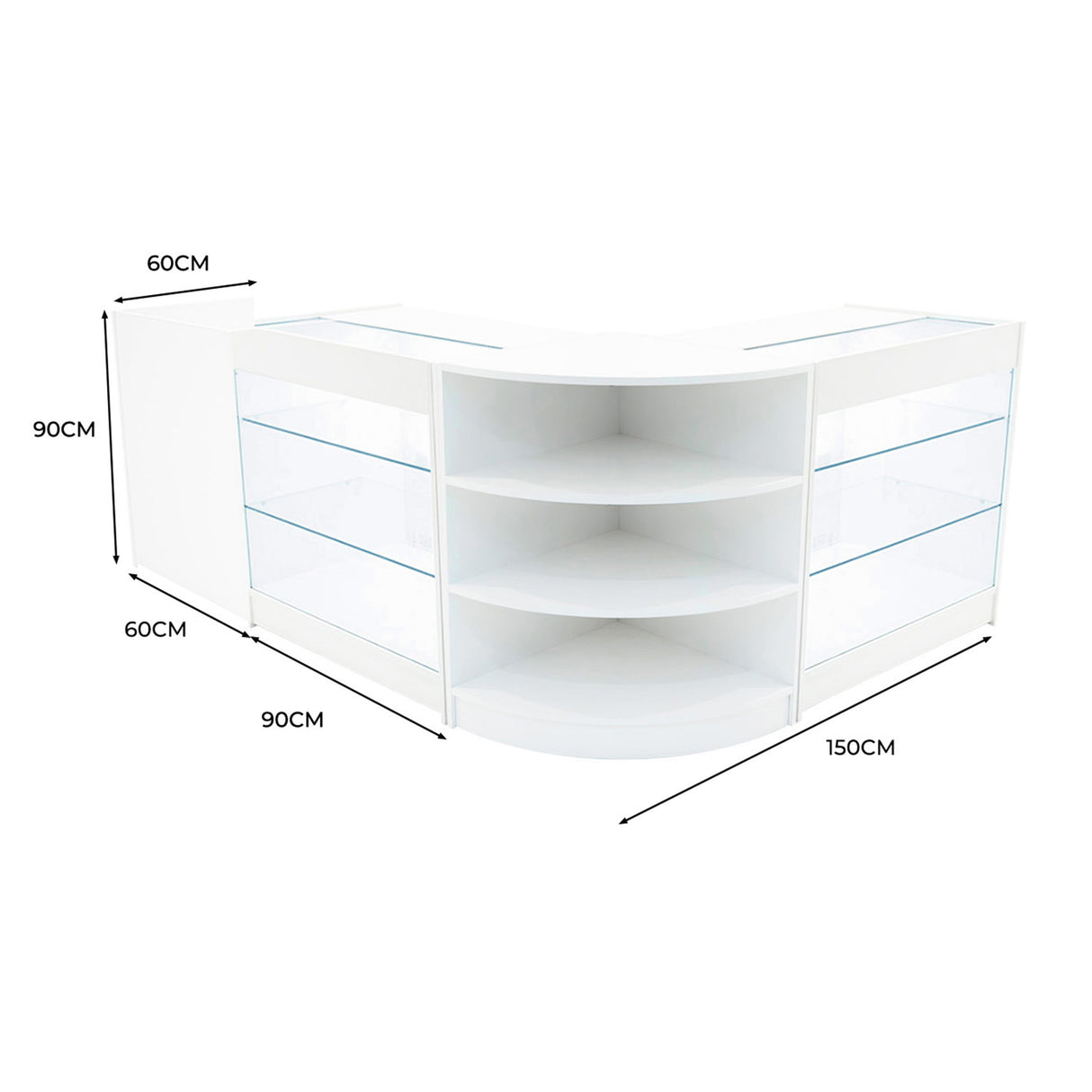Astro LED Winkel Toonbank Set LM60, TB60 & 2 x K900 - Wit