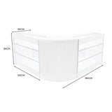 Helios LED Winkel Toonbank Set CM60 & 2 x K1200 - Wit