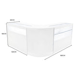 Adonis LED Winkel Toonbank Set B1200, C1200 & CM60 - Wit