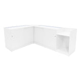 Luna LED Winkel Toonbank Set CM60, TB60 & 2 x B1200 - Wit